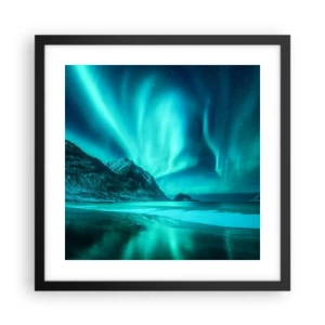 Poster în ramă neagră - Minunile din nord - 40x40 cm