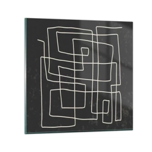 Tablou pe sticlă - Nu atât de simplu - 40x40 cm