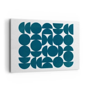 Tablou pe pânză - Cercuri și semicercuri - 100x70 cm