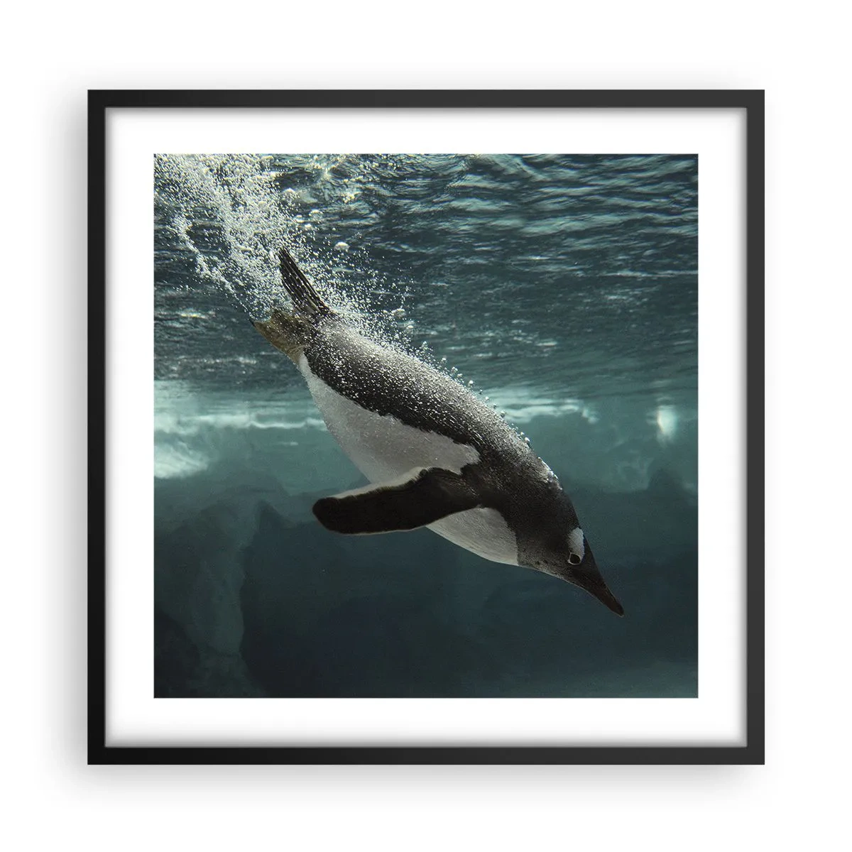 Poster în ramă neagră - Bun venit în lumea mea - 50x50 cm