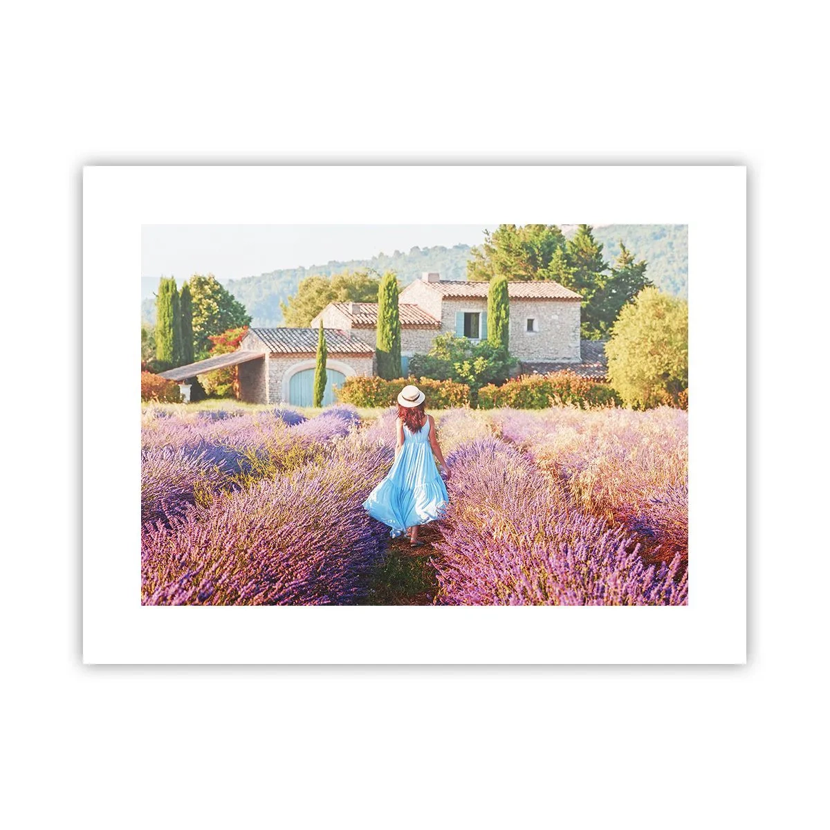 Poster - Fata de lavandă - 40x30 cm