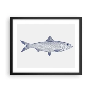 Poster în ramă neagră - Salutări din mările nordice - 50x40 cm