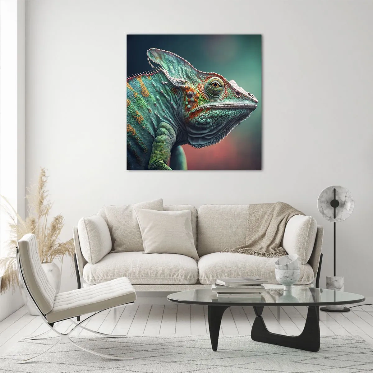 Tablou pe sticlă - Mă poți vedea? Nu e bine... - 60x60 cm