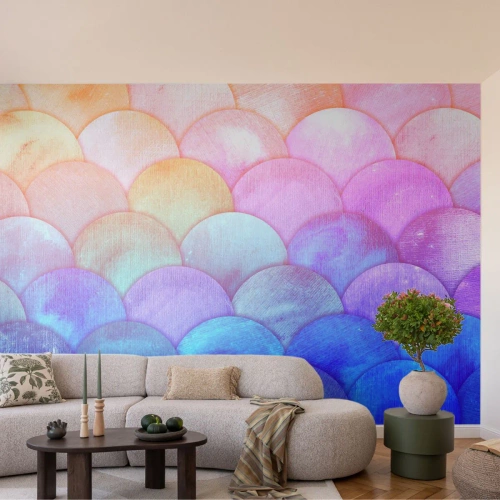 Tapet Standard Eco - Coajă de perlă - Pastel, Bule, Cântare - 150x105 cm