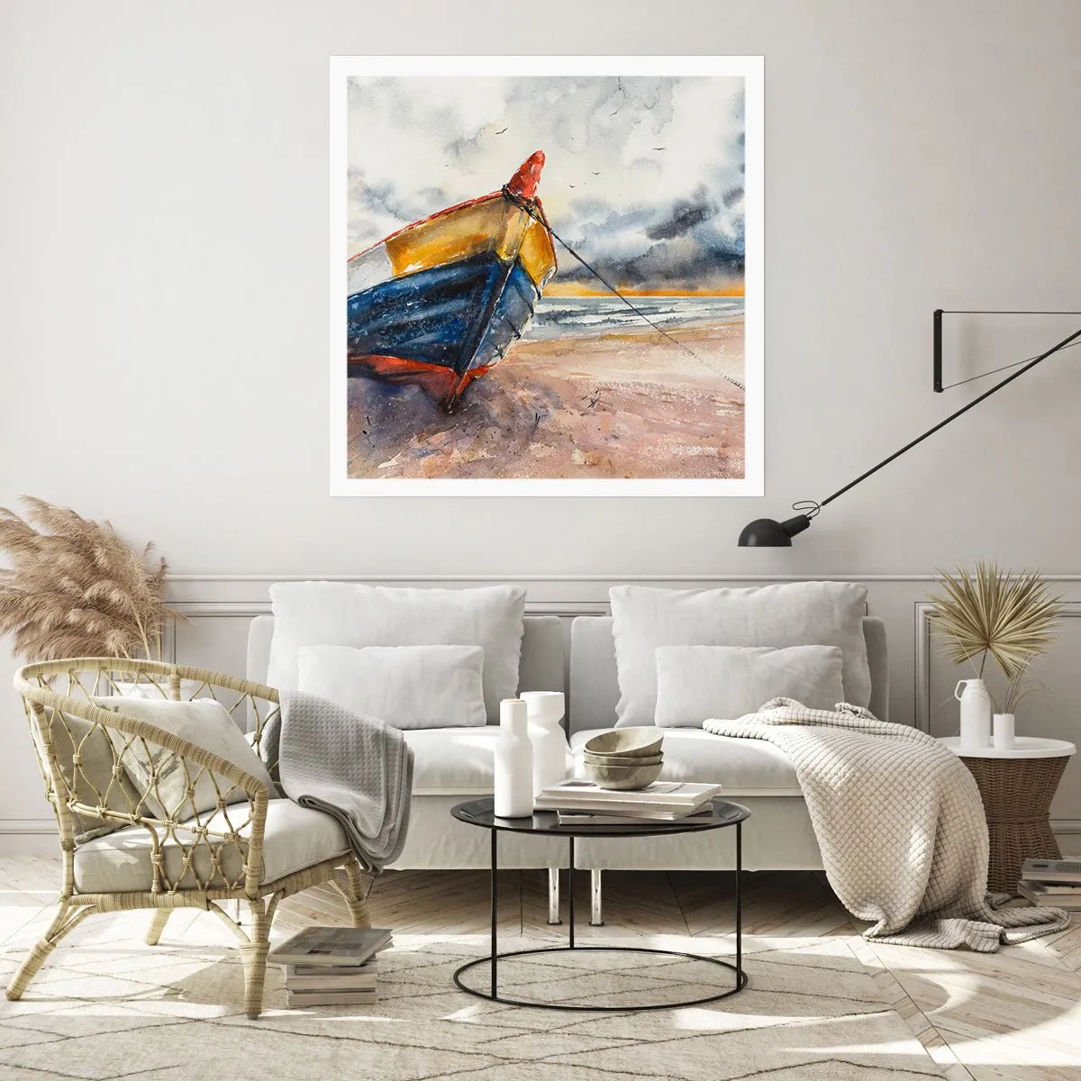 Poster - Se odihnește pe țărm - 50x50 cm