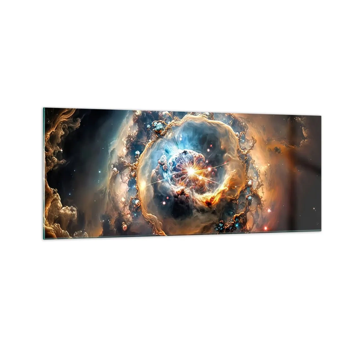 Tablou pe sticlă - Început - 100x40 cm