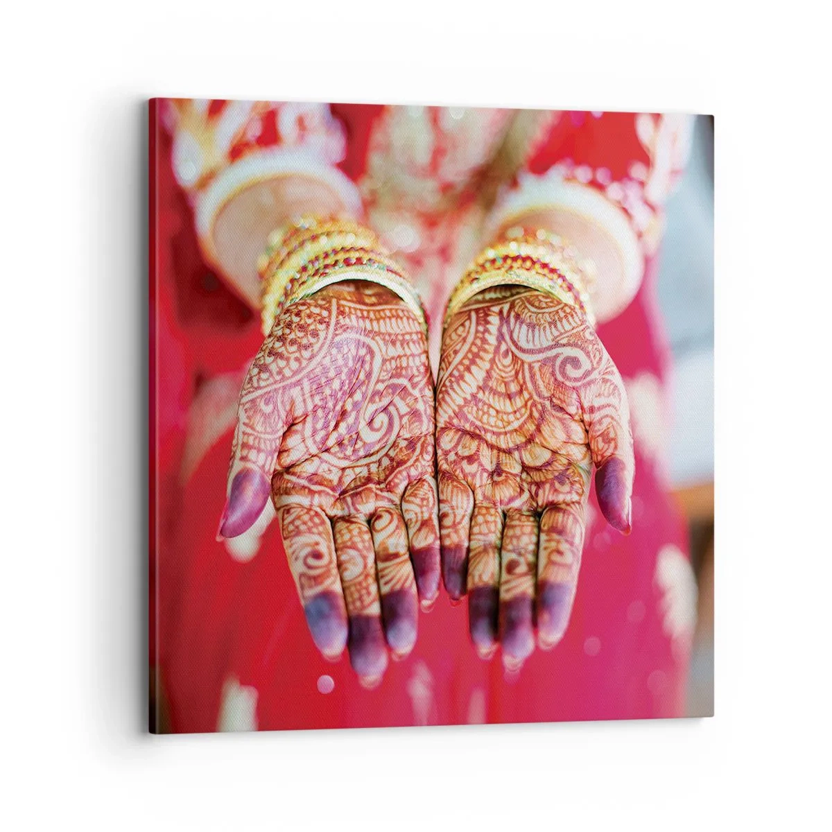 Tablou pe pânză - Gata să prindă fericirea - 70x70 cm