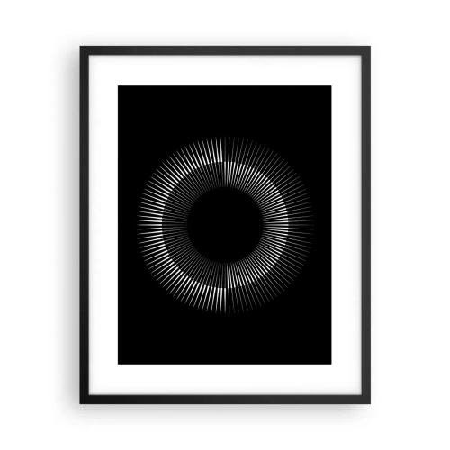Poster în ramă neagră - Soarele Negru - 40x50 cm