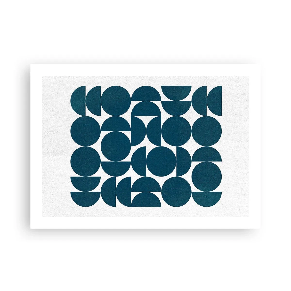 Poster - Cercuri și semicercuri - 70x50 cm