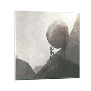 Tablou pe sticlă - Cred, în ciuda așteptărilor - 70x70 cm