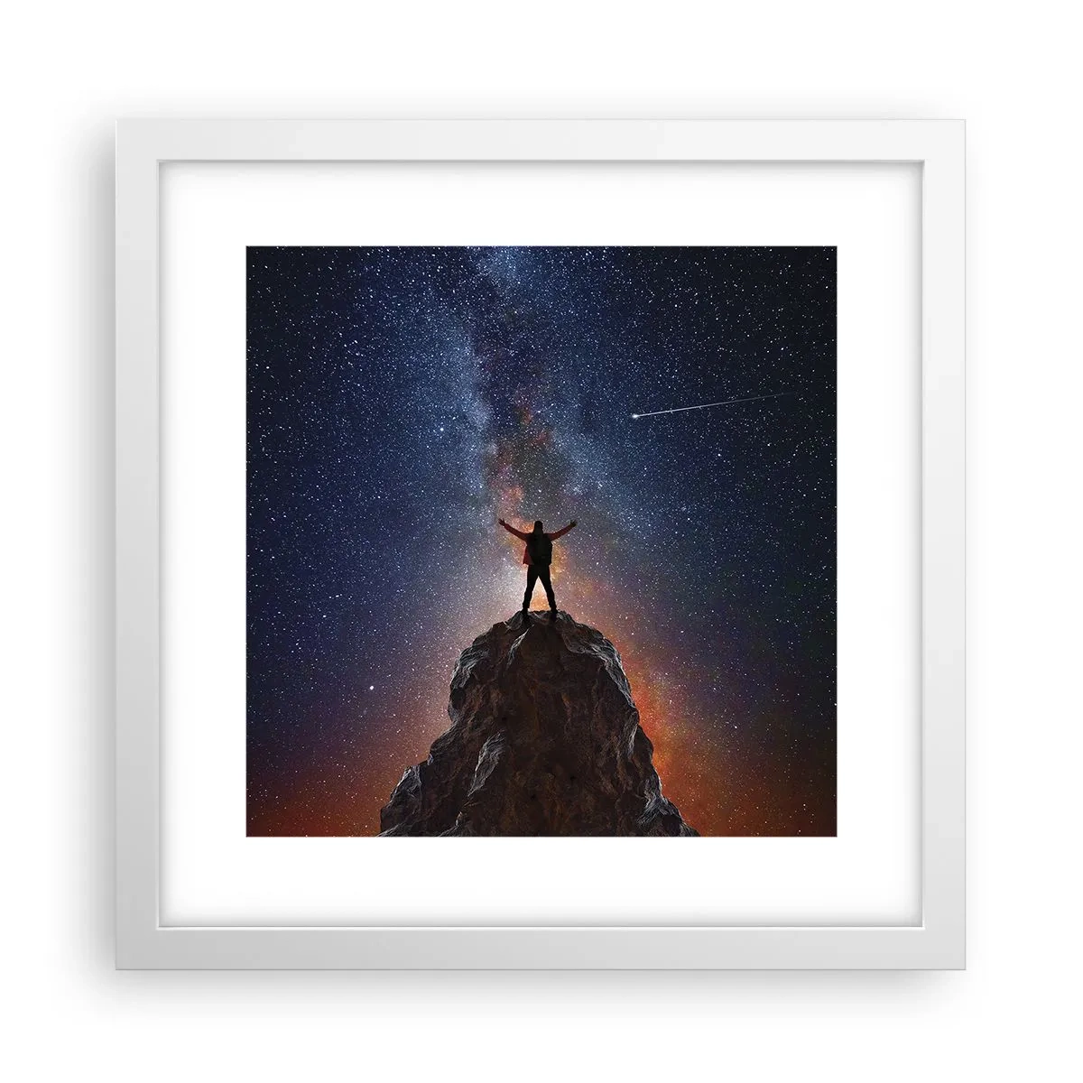 Poster în ramă albă - Puterea este cu mine! - 30x30 cm