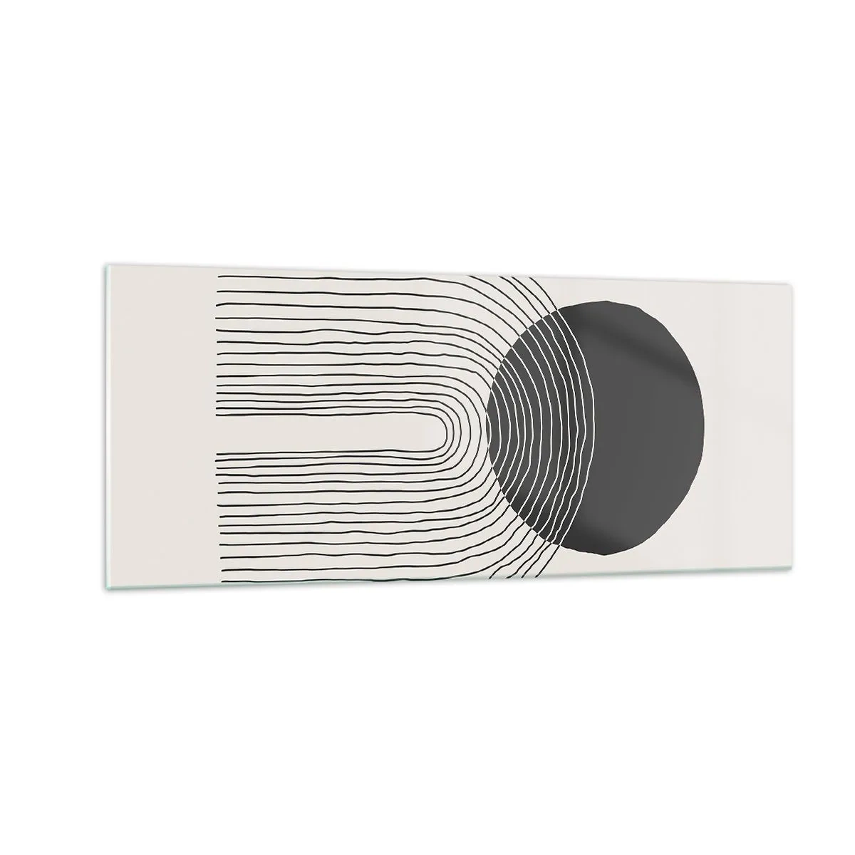 Tablou pe sticlă - Tremurând și încrezător - 100x40 cm