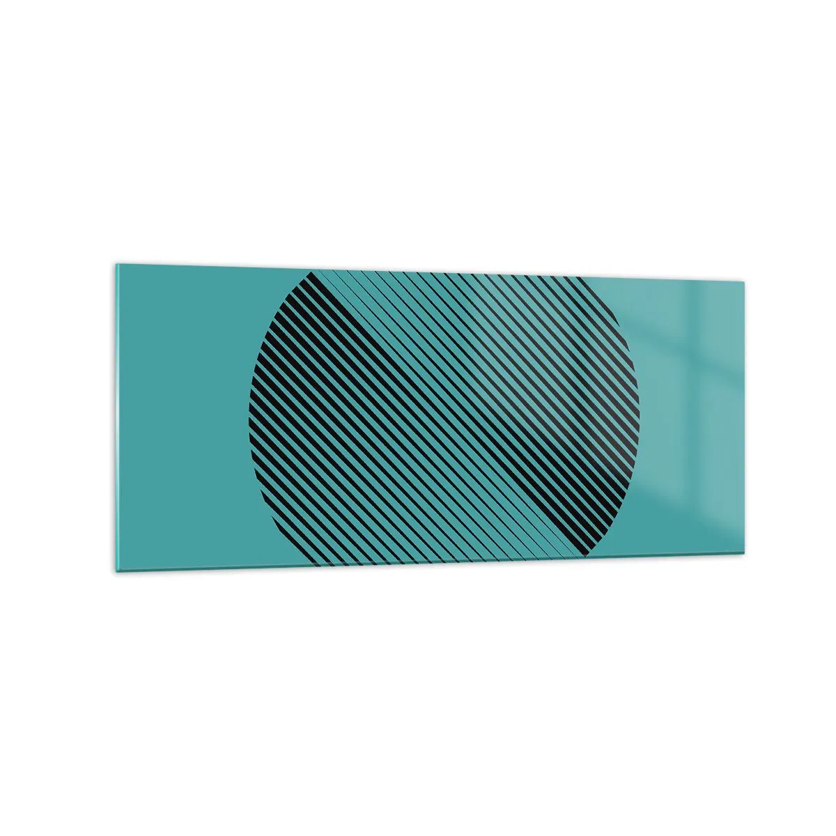 Tablou pe sticlă - Cercul - o variație geometrică - 120x50 cm