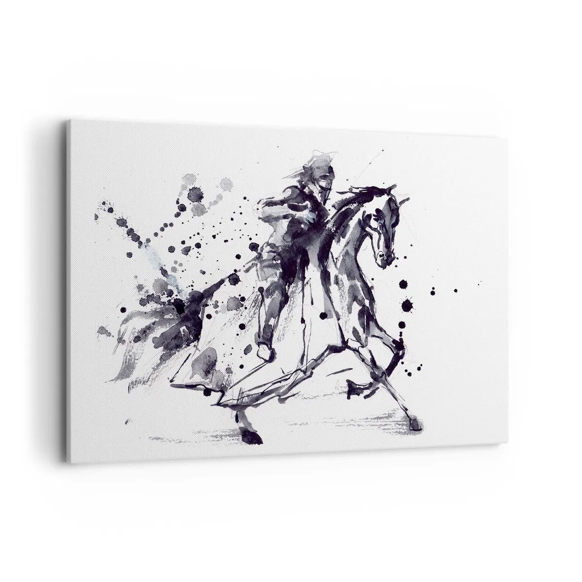Tablou pe pânză - Cavalerul negru - 100x70 cm