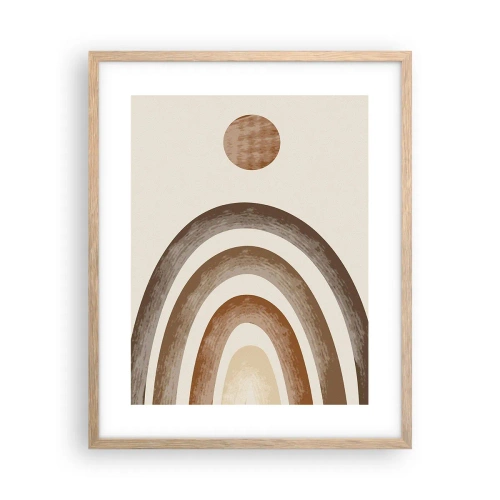 Poster în ramă de stejar deschis - Într-o galaxie îndepărtată - 40x50 cm