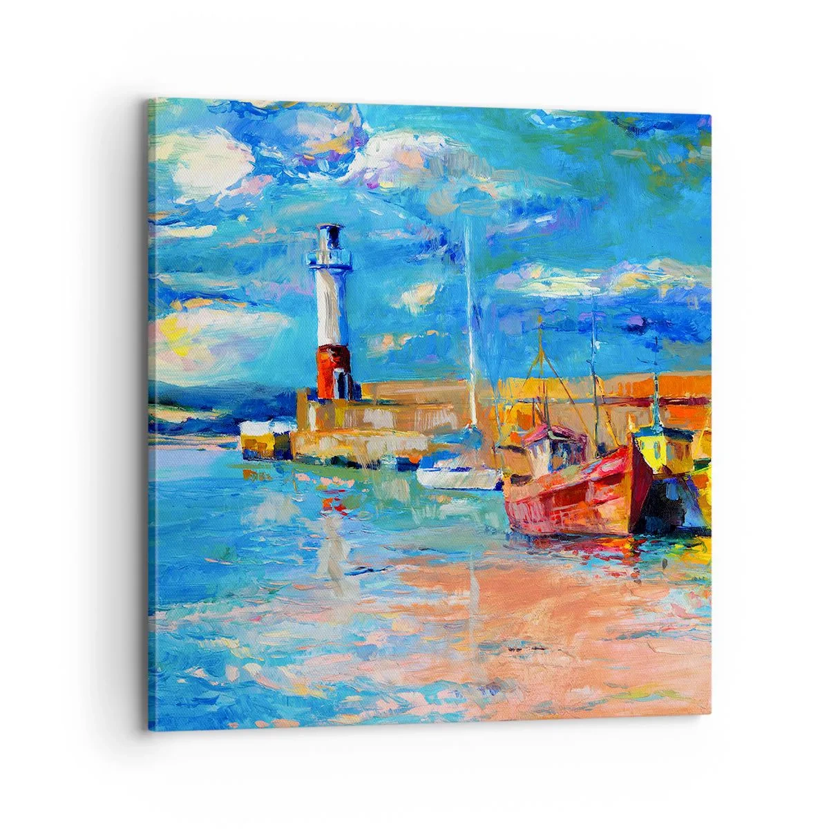 Tablou pe pânză - După-amiază în golful de curcubeu - 70x70 cm