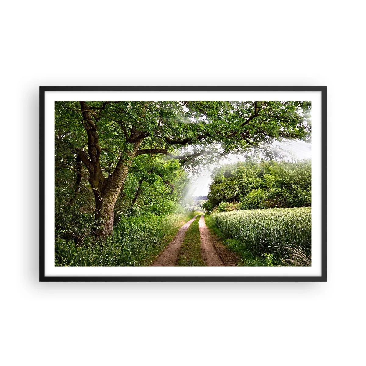 Poster în ramă neagră - Et in Arcadia ego - 91x61 cm