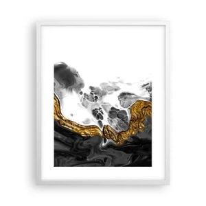 Poster în ramă albă - Compoziție organică - 40x50 cm