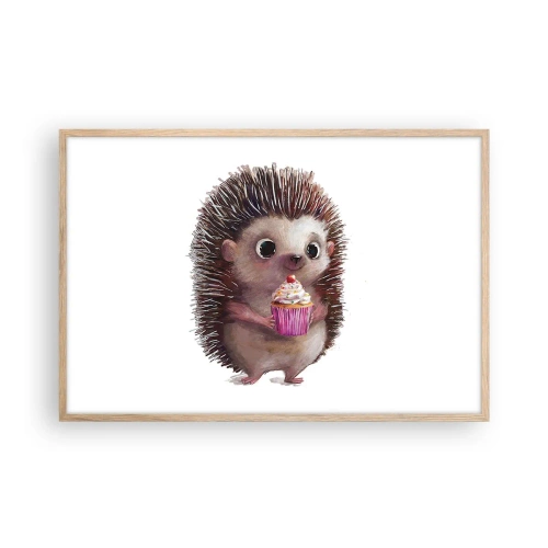 Poster în ramă de stejar deschis - Fiecare zi este o sărbătoare - 91x61 cm