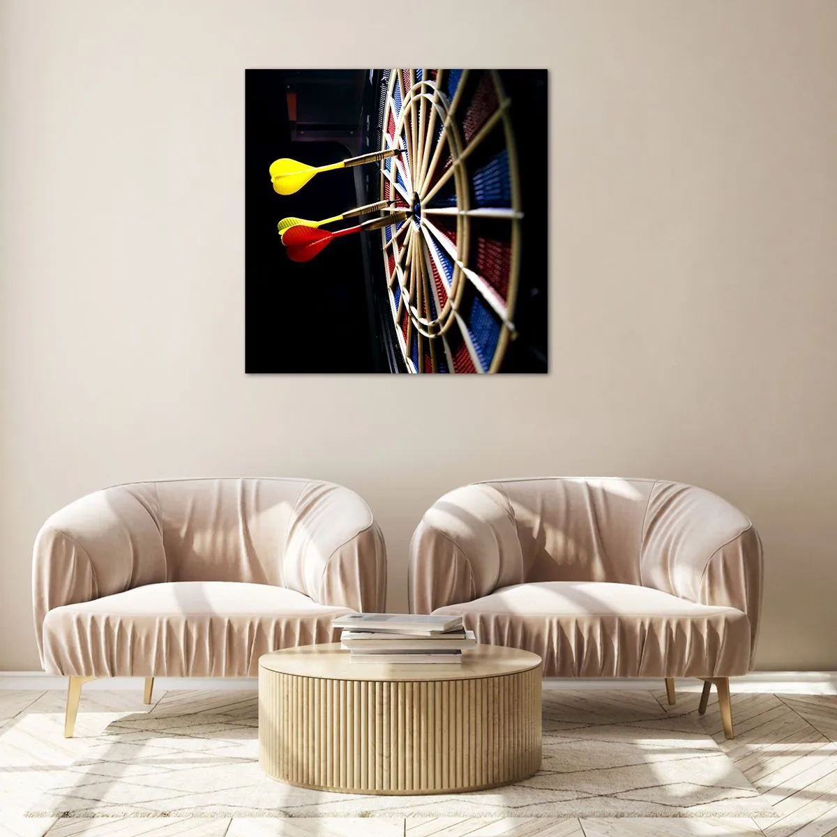Tablou pe sticlă - Direct la subiect - 70x70 cm