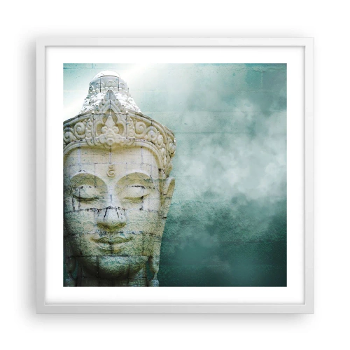 Poster în ramă albă - Căutând iluminarea - 50x50 cm