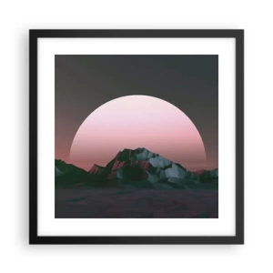 Poster în ramă neagră - Într-o galaxie învecinată - 40x40 cm