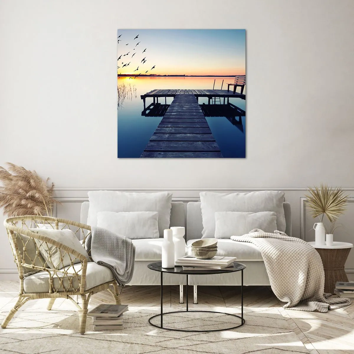 Tablou pe sticlă - A fost o zi bună - 40x40 cm