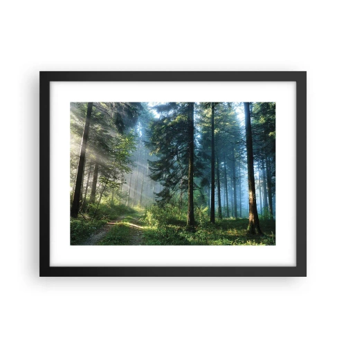 Poster în ramă neagră - Strălucirea de dimineață - 40x30 cm