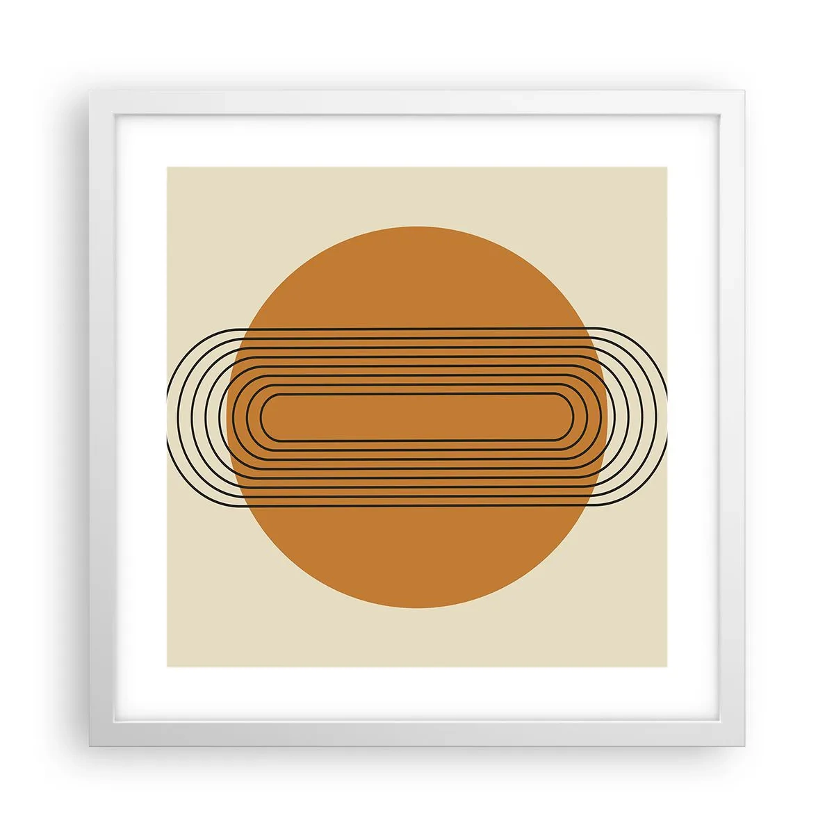 Poster în ramă albă - Planul perfect - 40x40 cm