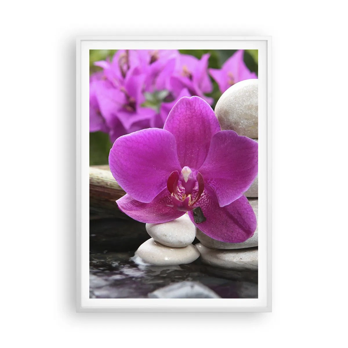 Poster în ramă albă - Te odihnești deja - 70x100 cm