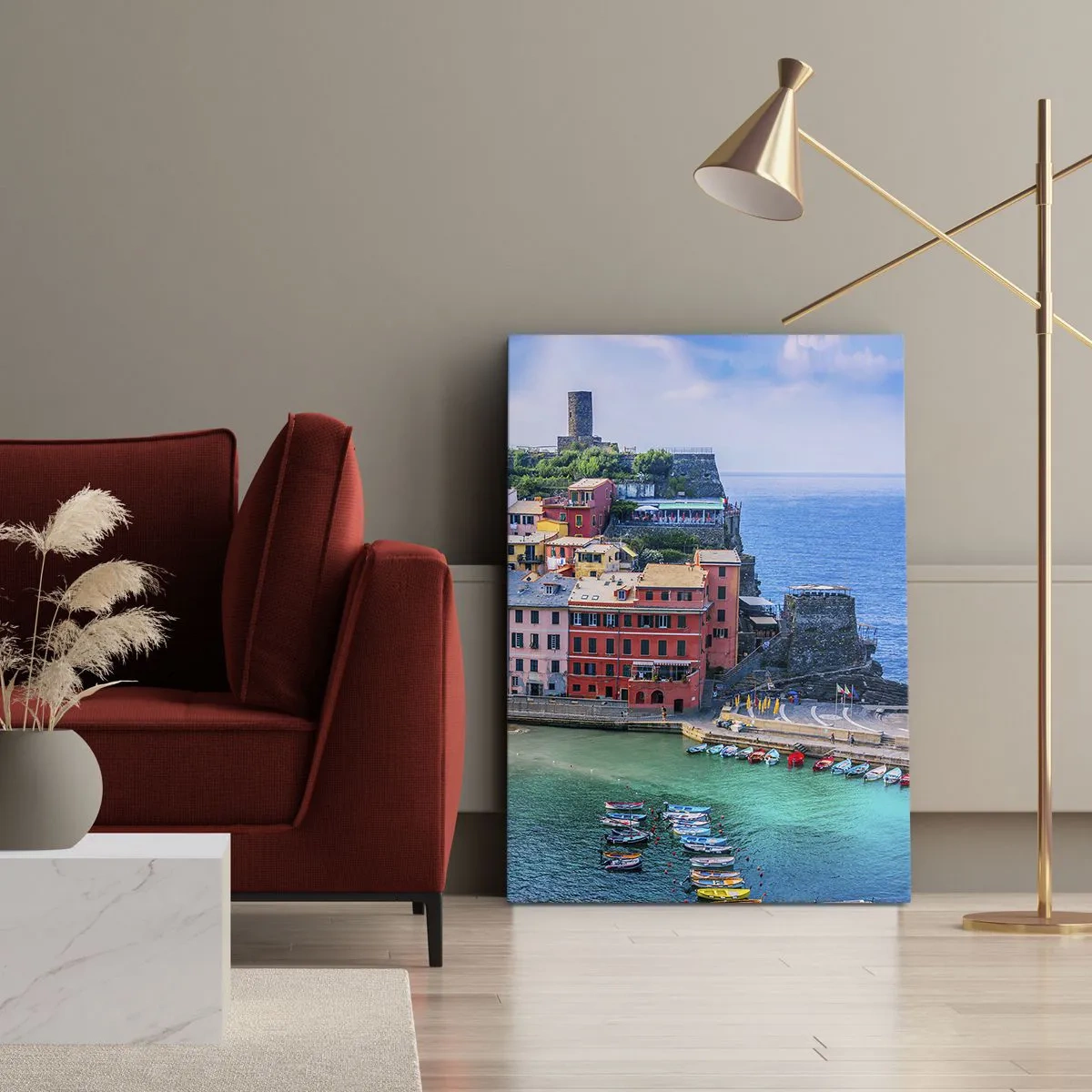 Tablou pe pânză - Orașul mediteraneean magic - 50x70 cm