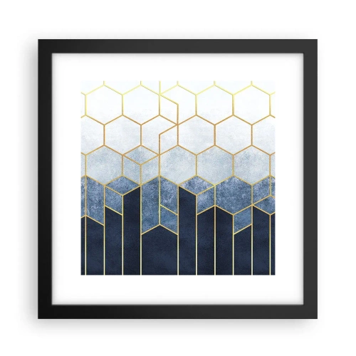 Poster în ramă neagră - Compoziție în ritm sincopat - 30x30 cm