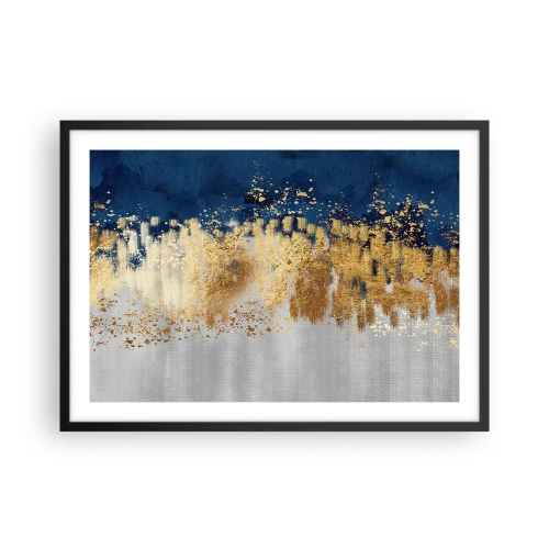 Poster în ramă neagră - Compoziție modernă cu bliț - 70x50 cm