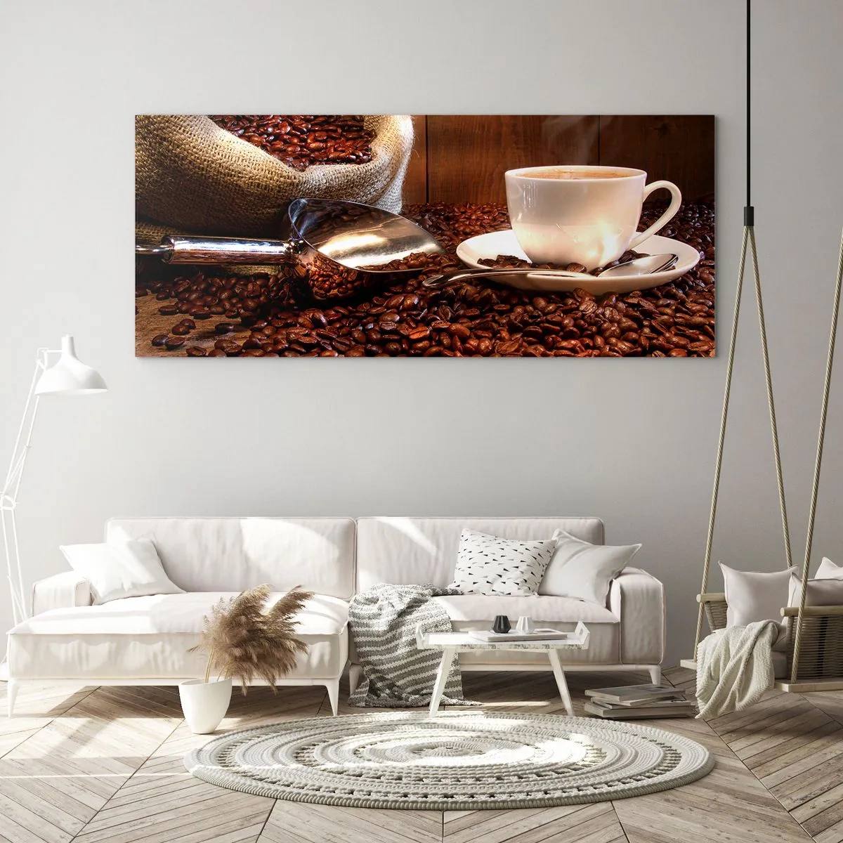 Tablou pe sticlă - Poți să simți parfumul? - 90x30 cm
