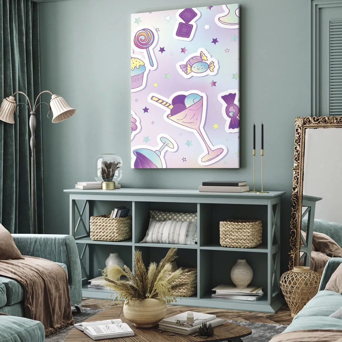 Tablou pe pânză - Să ai o zi de naștere în fiecare zi - 45x80 cm