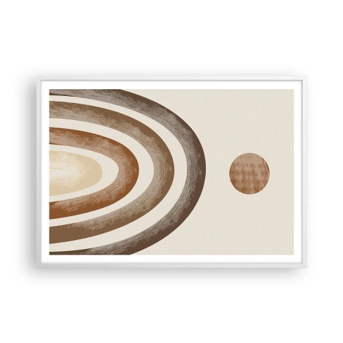 Poster în ramă albă - Într-o galaxie îndepărtată - 100x70 cm