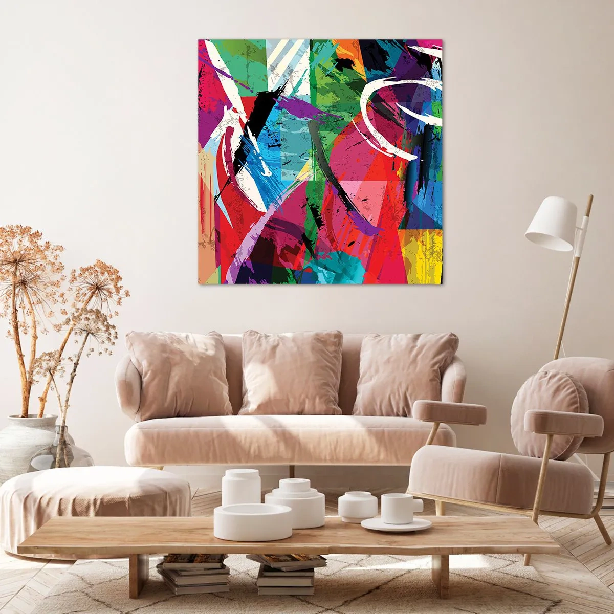 Tablou pe pânză - Rapid, vioi și plin de viață - 40x40 cm