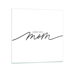 Tablou pe sticlă - Mare emoție - 30x30 cm