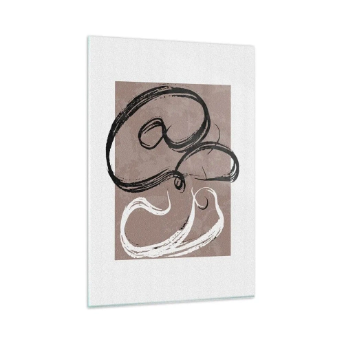 Tablou pe sticlă - Compoziția - căutarea plenitudinii - 80x120 cm