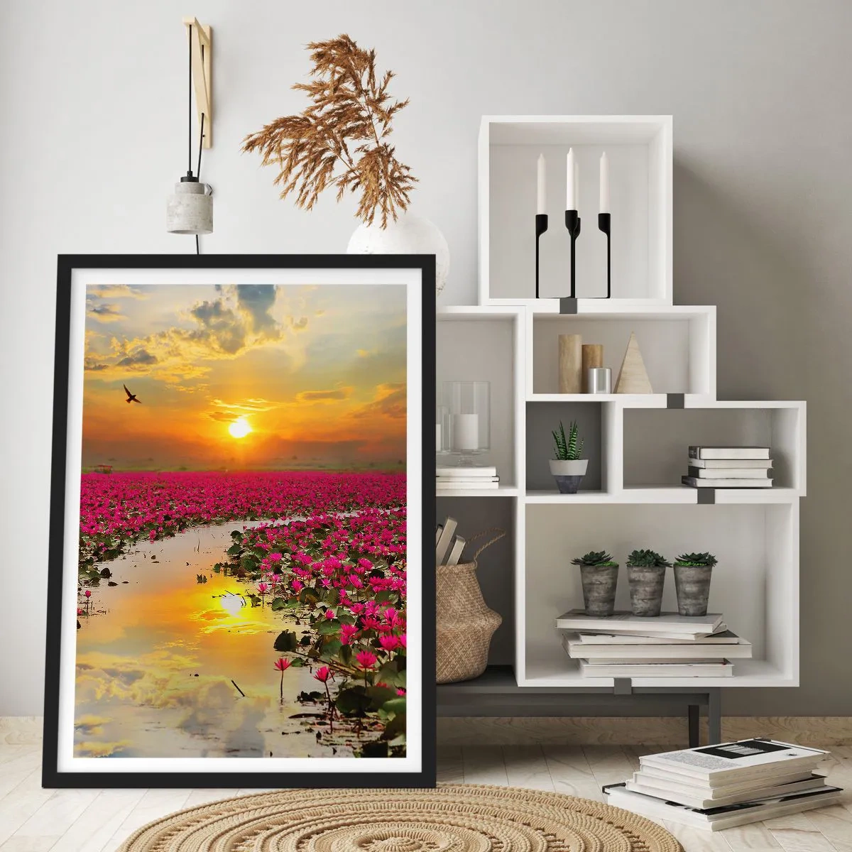 Poster în ramă neagră - Viața secretă a lacului - 40x50 cm