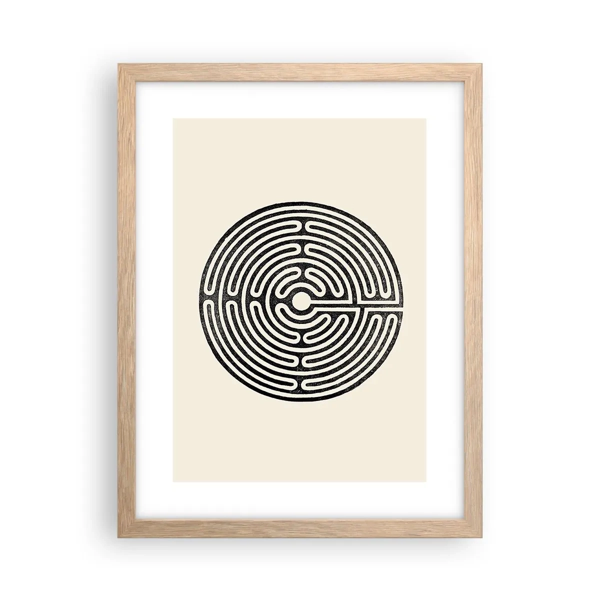 Poster în ramă de stejar deschis - Ordine secretă - 30x40 cm