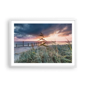 Poster în ramă albă - Nu trece cu vântul - 70x50 cm