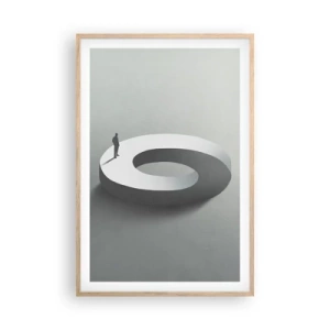 Poster în ramă de stejar deschis - Înțelegi ceva? - 61x91 cm