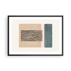 Poster în ramă neagră - Totul este în regulă - 70x50 cm
