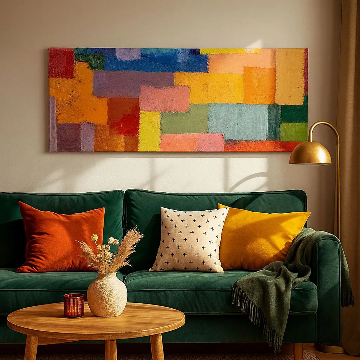 Tablou pe pânză - Fiecare diferită, toate colorate - 100x40 cm