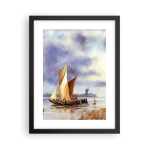 Poster în ramă neagră - Întoarcerea marinarilor - 30x40 cm