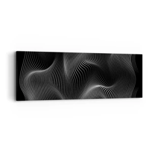 Tablou pe pânză - Dansul luminii în spațiu - 90x30 cm