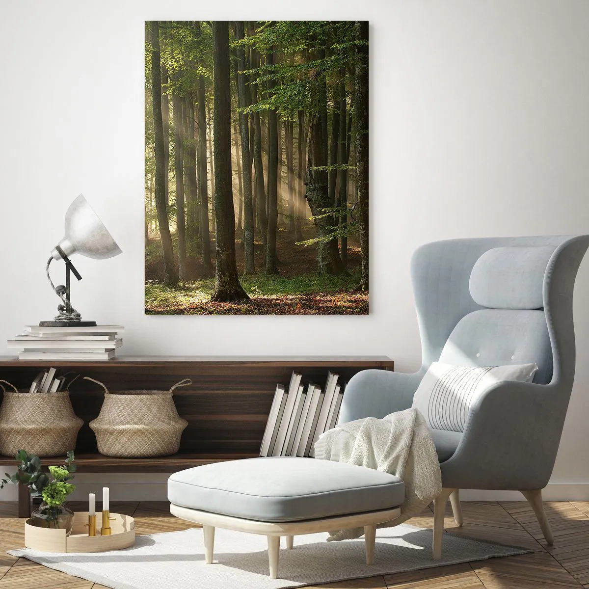 Tablou pe sticlă - Strălucitoare într-o dimineață de primăvară - 70x100 cm