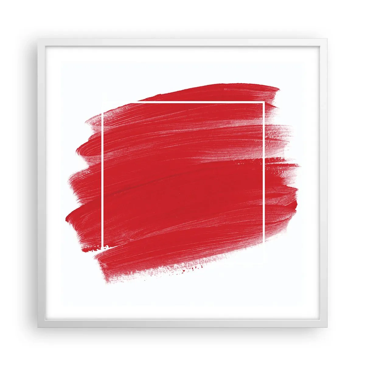 Poster în ramă albă - În afara cadrului - 60x60 cm