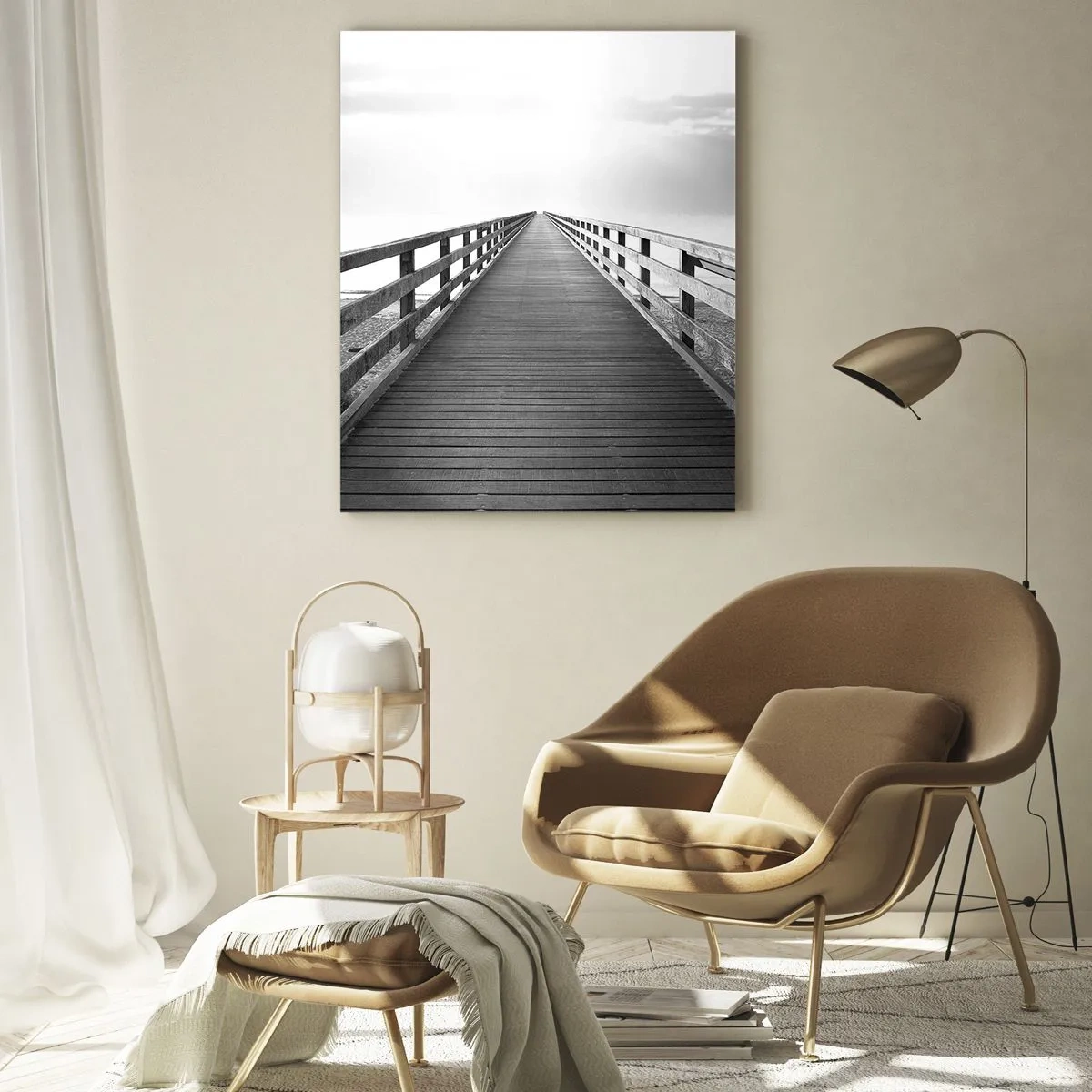 Tablou pe sticlă - Departe, departe... - 50x70 cm